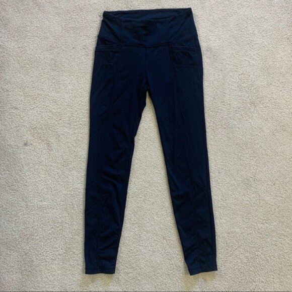 Athleta Black Metro High Waisted Leggings I Sz SP - Picture 2 of 5